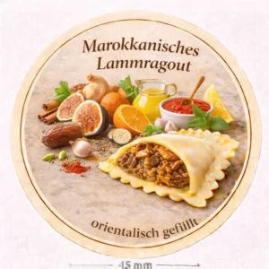 Marokkanisches Lammragout - Etikett