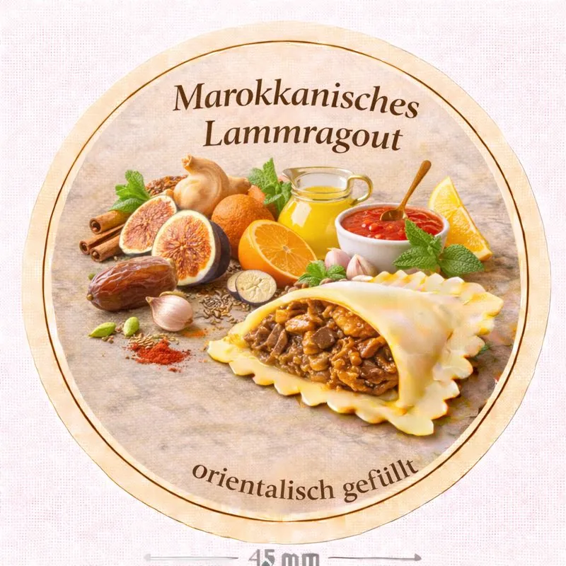 Marokkanisches Lammragout - Etikett